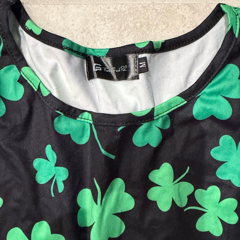 Charming Clover Teacher Dress - Black and Green - Picture 4 of 5